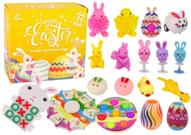 Wielkanocny zestaw antystresowy Fidget Toys 18 sztuk