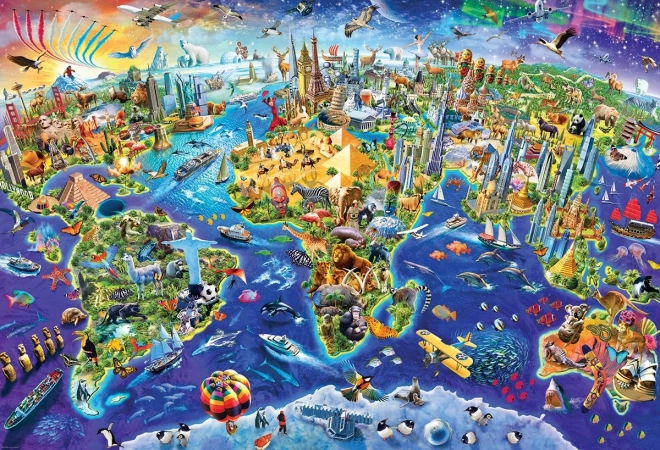 Puzzle Zwariowany Świat 2000 elementów EUROGRAPHICS