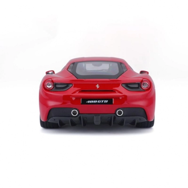 Metalowy samochód Ferrari 488 GTB czerwony