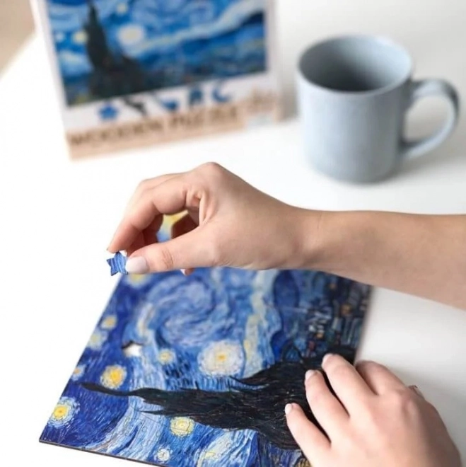 Drewniane puzzle Vincent van Gogh - Gwiaździsta noc 200 elementów
