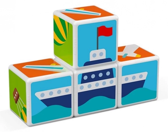 GEOMAG Magnetyczne klocki Magicube Środki transportu