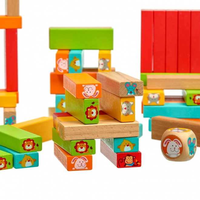 Lucy & Leo „Zgadnij, kto“ - dziecięca drewniana gra Jenga