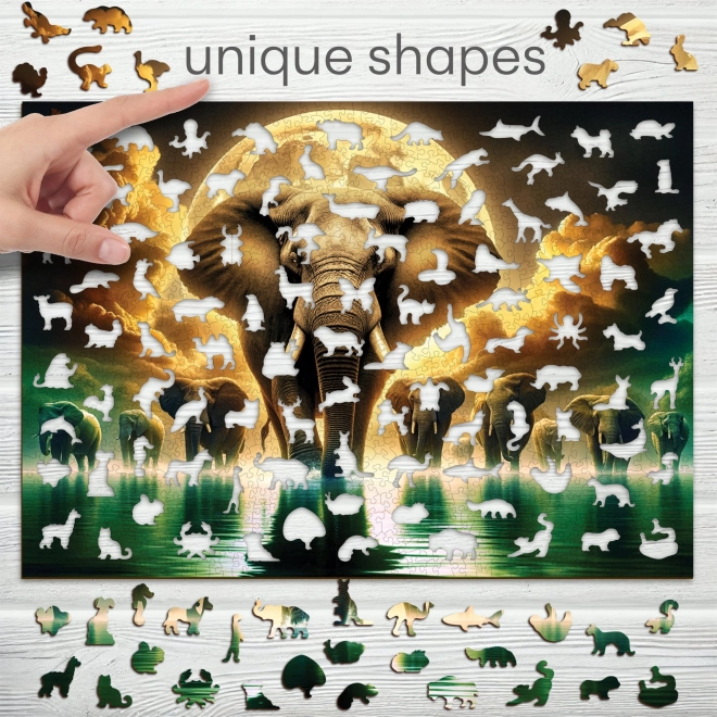 WOODEN CITY Drewniane puzzle Słoniowe sny 1010 elementów