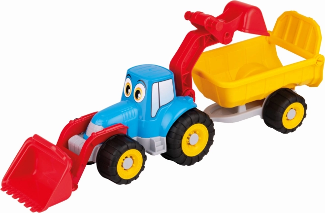 Androni Wesoły traktor z przyczepą - 55 cm