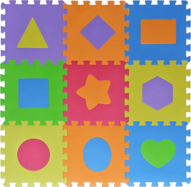 Piankowe puzzle 9 szt. kształty