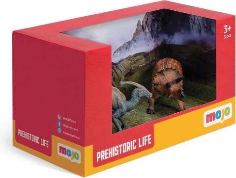 Mojo Prehistoryczne Życie Zestaw Startowy Dinozaurów 3 szt.