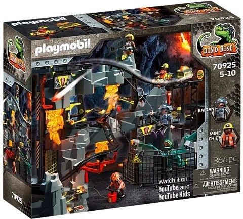 PLAYMOBIL DINO RISE kopalnia dinozaurów z wózkami i windą
