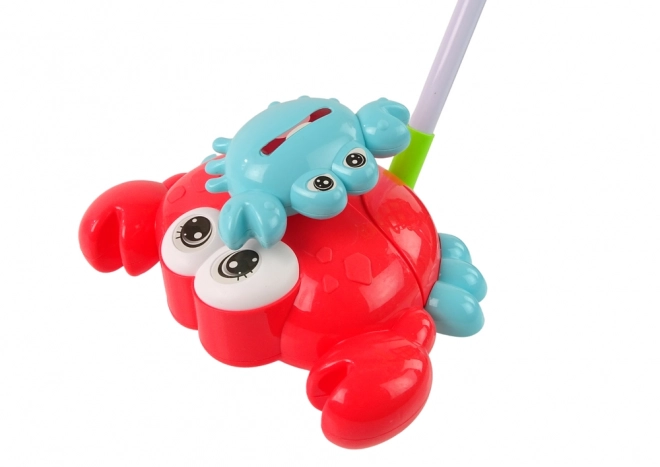 Świecący krab Stick Pusher Red Music