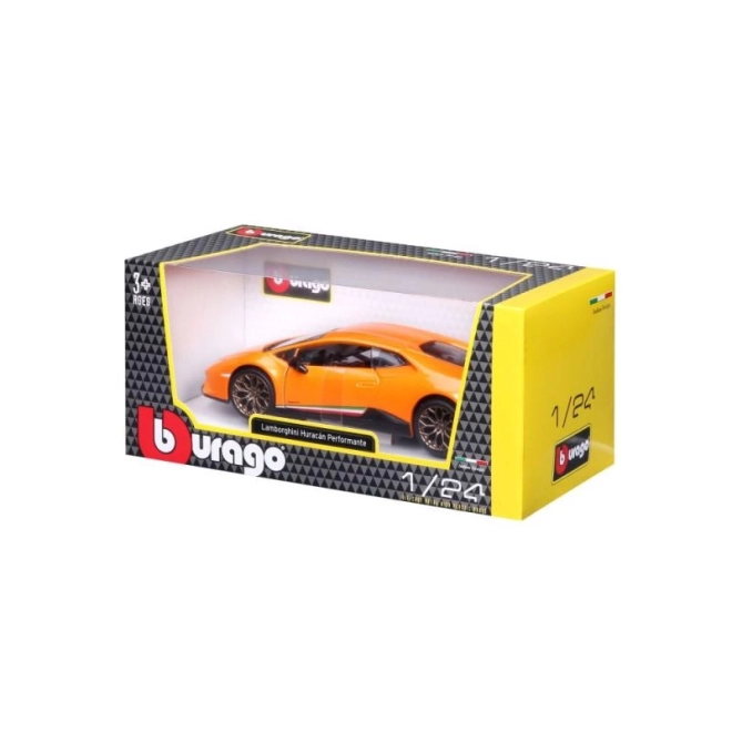 Lamborghini Huracan Performante pomarańczowy model 1:24