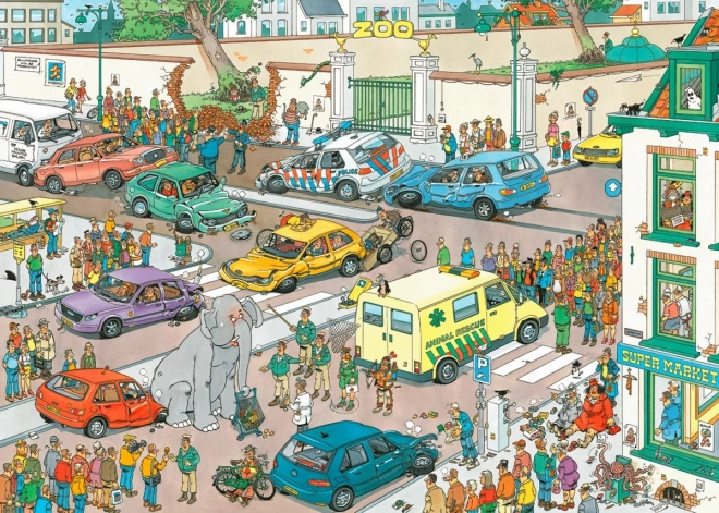 JUMBO Puzzle Jumbo robi zakupy, 1000 elementów