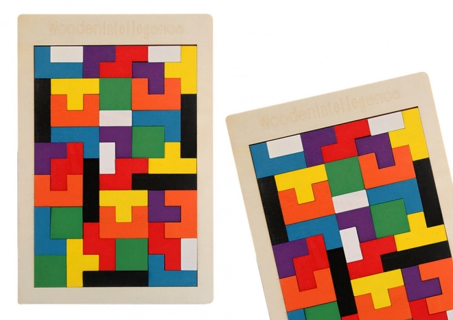Drewniane puzzle Puzzle 40 elementów