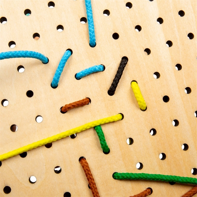 Bigjigs Toys Deska do przewlekania Domek