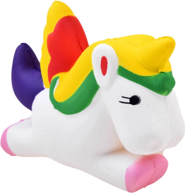 Piankowy antystresowy jednorożec PEGAS – miękka zabawka squishy do ściskania