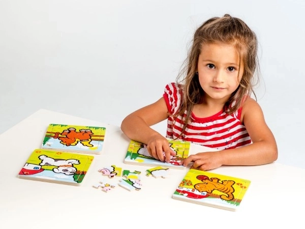 Mini puzzle Moje pierwsze zwierzątka - 9 elementów