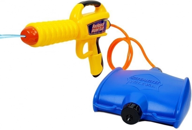 Pistolet na wodę z pojemnikiem 1080 ml żółto-niebieski