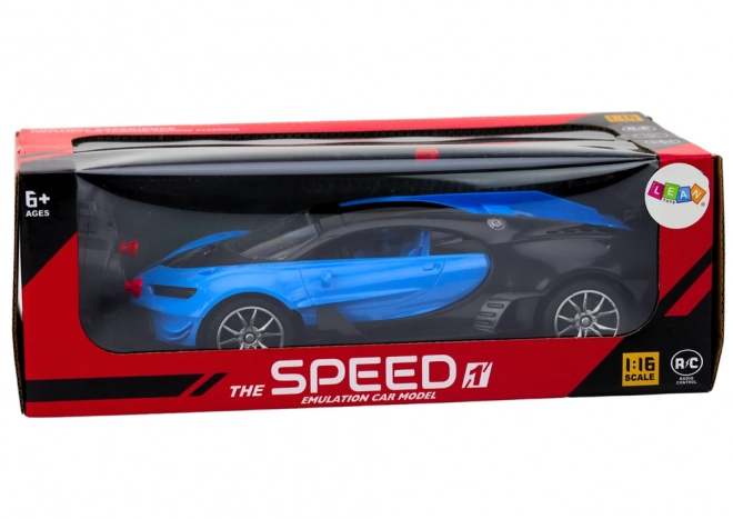 Samochód sportowy zdalnie sterowany RC Blue 1:16