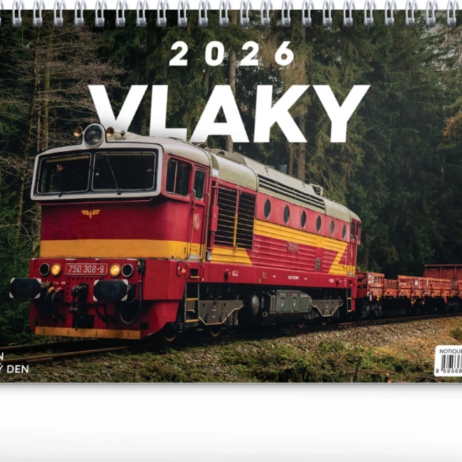 Biurkowy kalendarz Pociągi 2026
