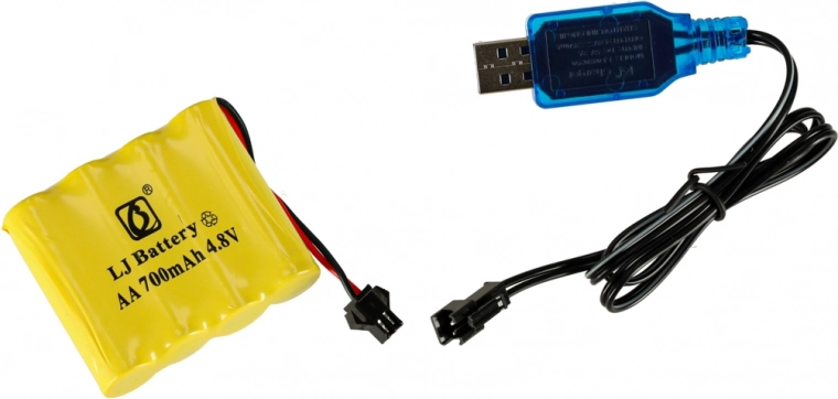 Akumulator ładowany i ładowanie USB
