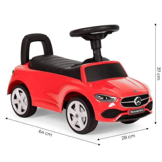 Samochód Mercedes C CLASS interaktywny volant brzmi czerwono