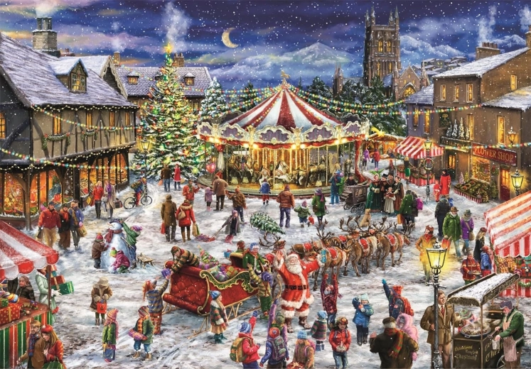 Clementoni puzzle Jarmarki bożonarodzeniowe 1500 elementów