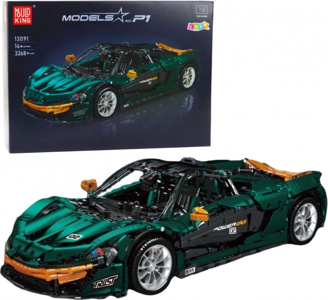 Klocki Sportowy Samochód Zielony 1:8 P1 3268 szt.