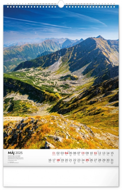 NOTIQUE Kalendarz ścienny Tatry 2025, 33 x 46 cm