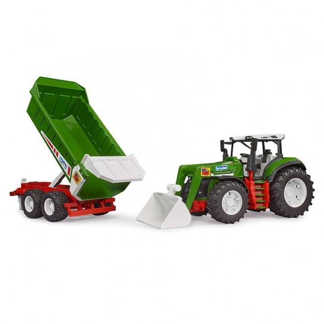 Bruder Traktor ROADMAX z przednim ładowaczem i pojazdem