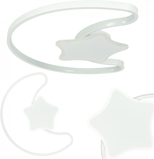 Sufitowa lampa LED do pokoju dziecięcego z pilotem