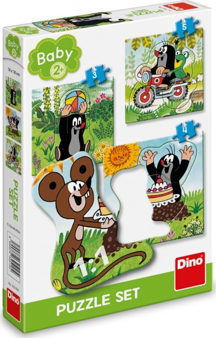 Krecik na łące 3-5 puzzle dla dzieci