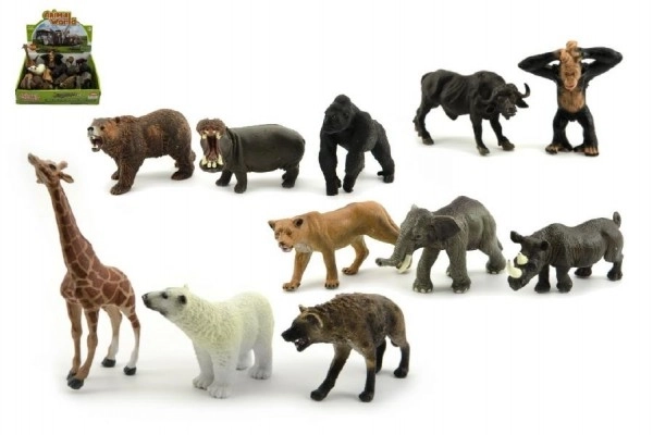 Zwierzątka safari ZOO plastik 10cm mix gatunków - 1 szt.