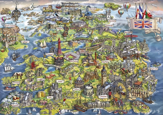 GIBSONS Puzzle Wspaniała Brytania 1000 elementów