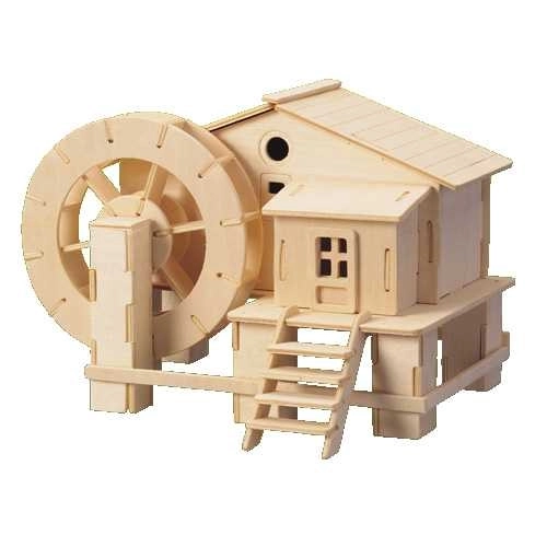 Woodcraft Drewniane 3D puzzle młyn wodny