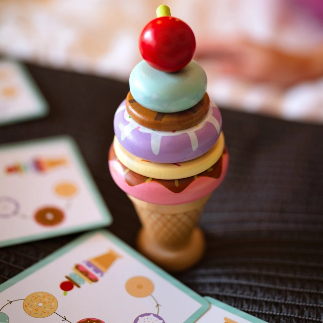 Lody drewniane Woopie Green montessori cukiernia