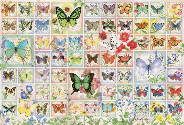 Puzzle Motyle i Kwiaty COBBLE HILL 2000 szt.