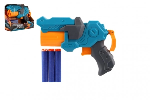 Pistolet plastikowy na naboje piankowe + 3 naboje