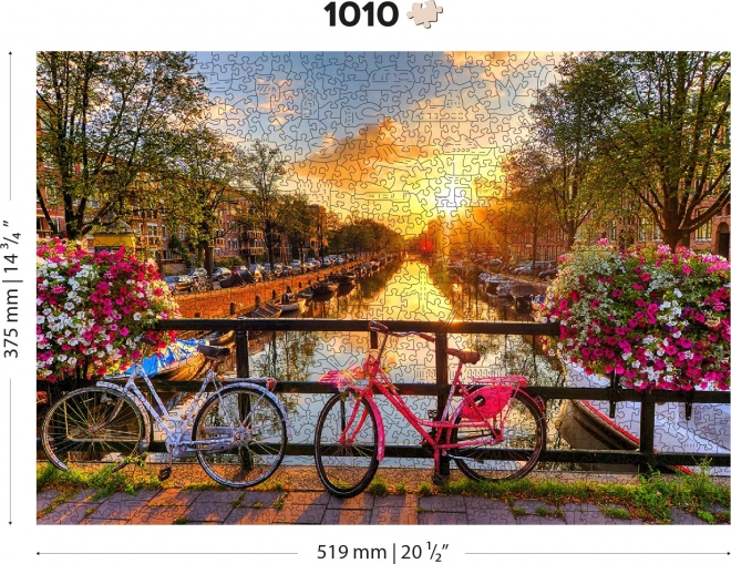 WOODEN CITY Drewniane puzzle Amsterdamskie koła 1010 elementów
