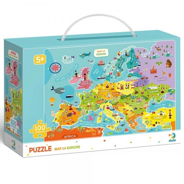 Puzzle Mapa Europy -100 elementów