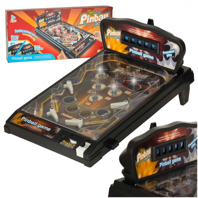Flipper do Pinballa Czarny Gra z Niesamowitymi Światłami i Dźwiękami