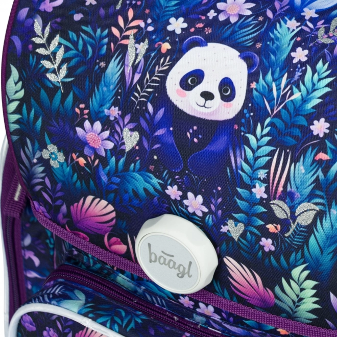 BAAGL Tornister szkolny Ergo Jungle Panda