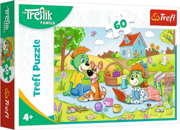 Puzzle Rodzina Treflików 60 elementów