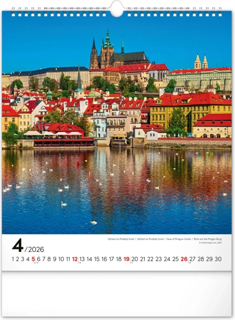 Kalendarz ścienny Praga 2026