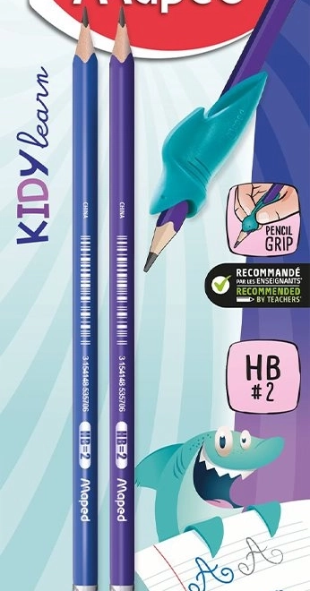 Zestaw ołówków grafitowych Maped Kidy Learn Finger Guide 2 szt.