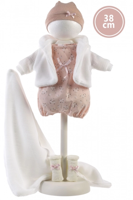 Llorens 385L LOLA - realistyczna lalka ze dźwiękami i miękkim materiałowym ciałem - 38 cm
