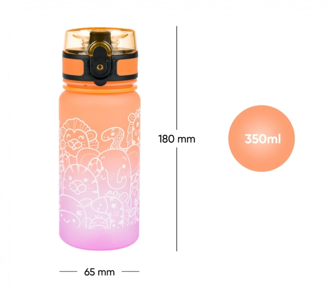 BAAGL Tritanowa butelka na napoje Gradient Zwierzęta 350 ml