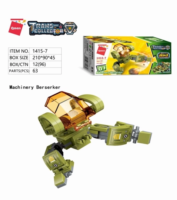 Qman Thunder Expedition Battle Car 1415 zestaw 8w1
