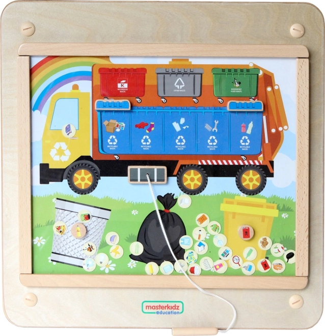 Masterkidz edukacyjna tablica do segregacji odpadów Montessori