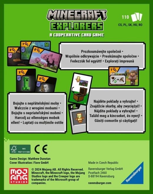 RAVENSBURGER Gra karciana Minecraft Explorers
