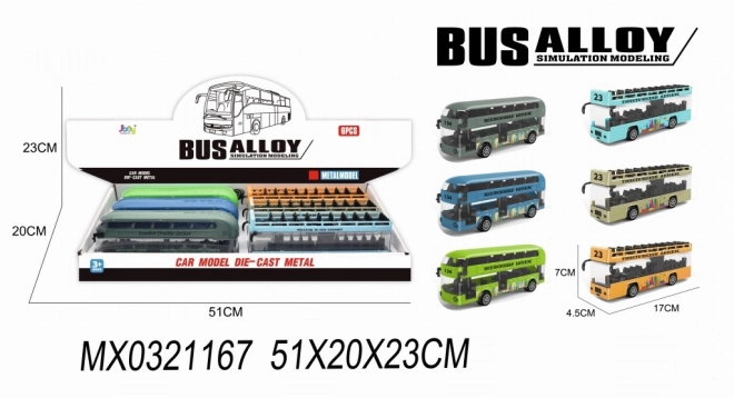 Dwupoziomowy autobus zabawka