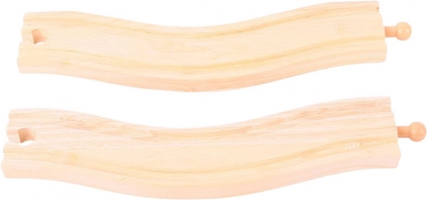 Łukowe tory Bigjigs Rail 22 cm - 2 szt.