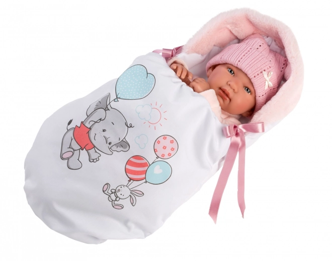 Llorens M844-52 strój dla lalki niemowlaka NEW BORN rozmiar 43-44 cm